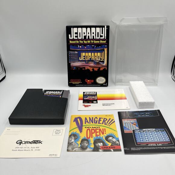 Jeopardy! Nintendo Entertainment System 1988 NES Complete w/Manual Near Mint - Picture 6 of 16